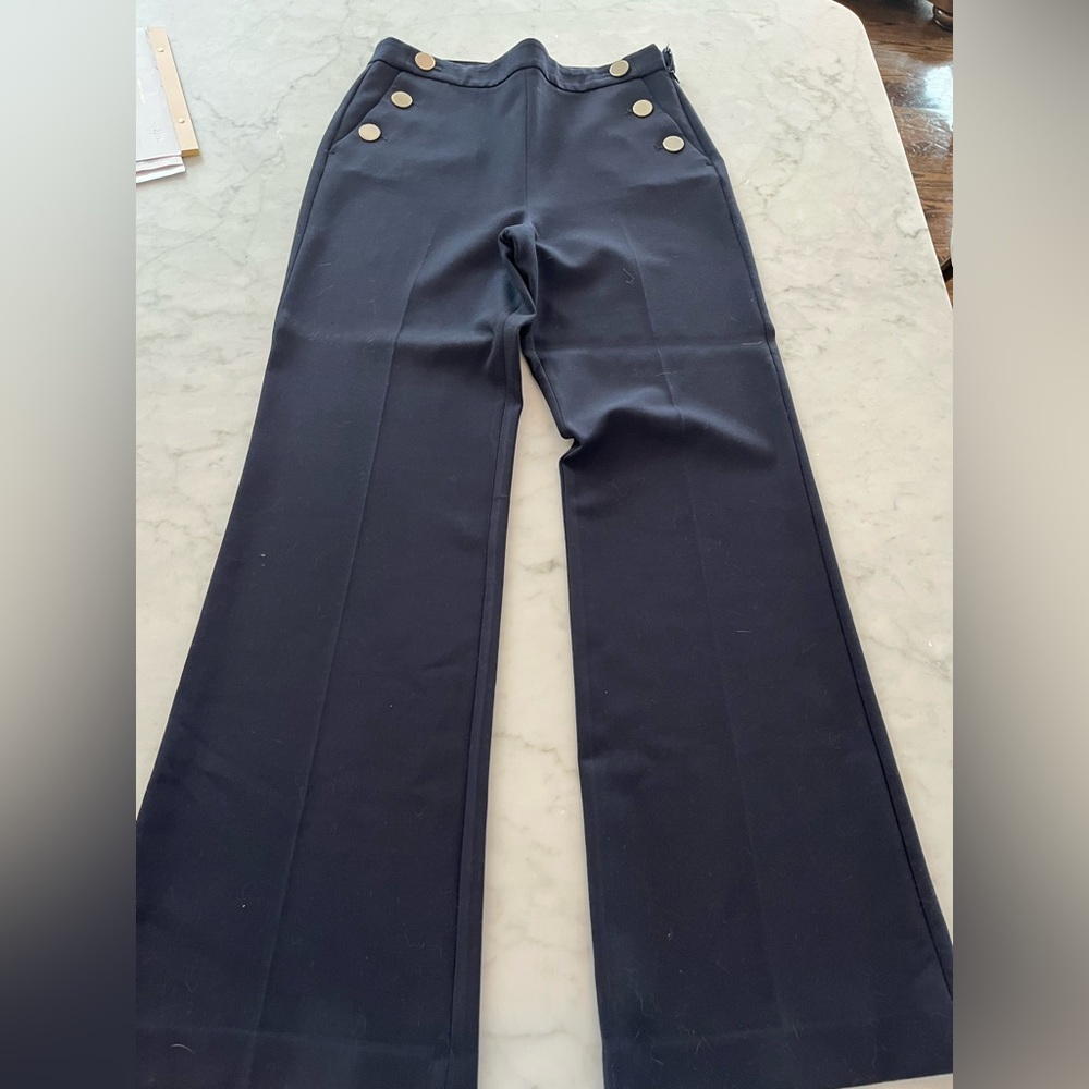 Ann Taylor High Waisted Pants with Button Detail